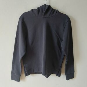 RYU Hoodie Sweatshirt Medium Black Ribbed Cuffs Hem Cozy Casual Top Pullover